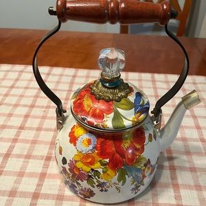 Vintage Floral Teapot